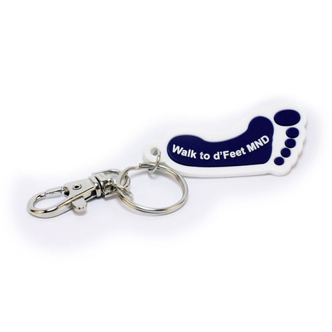 Walk to d'Feet MND keyring